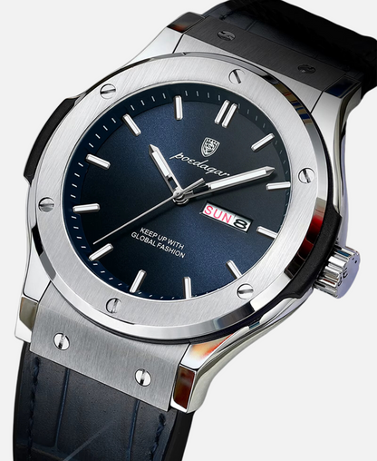 Montre Homme Classique Élégante Cuir
