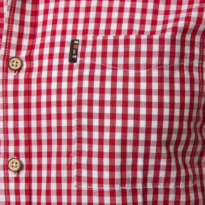 Chemise Coton Homme Manches Courtes Carreaux Décontracté
