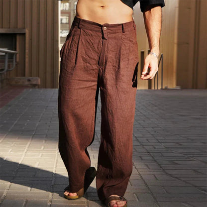 Pantalon Lin Homme Léger et Confortable - BerlinGlamour