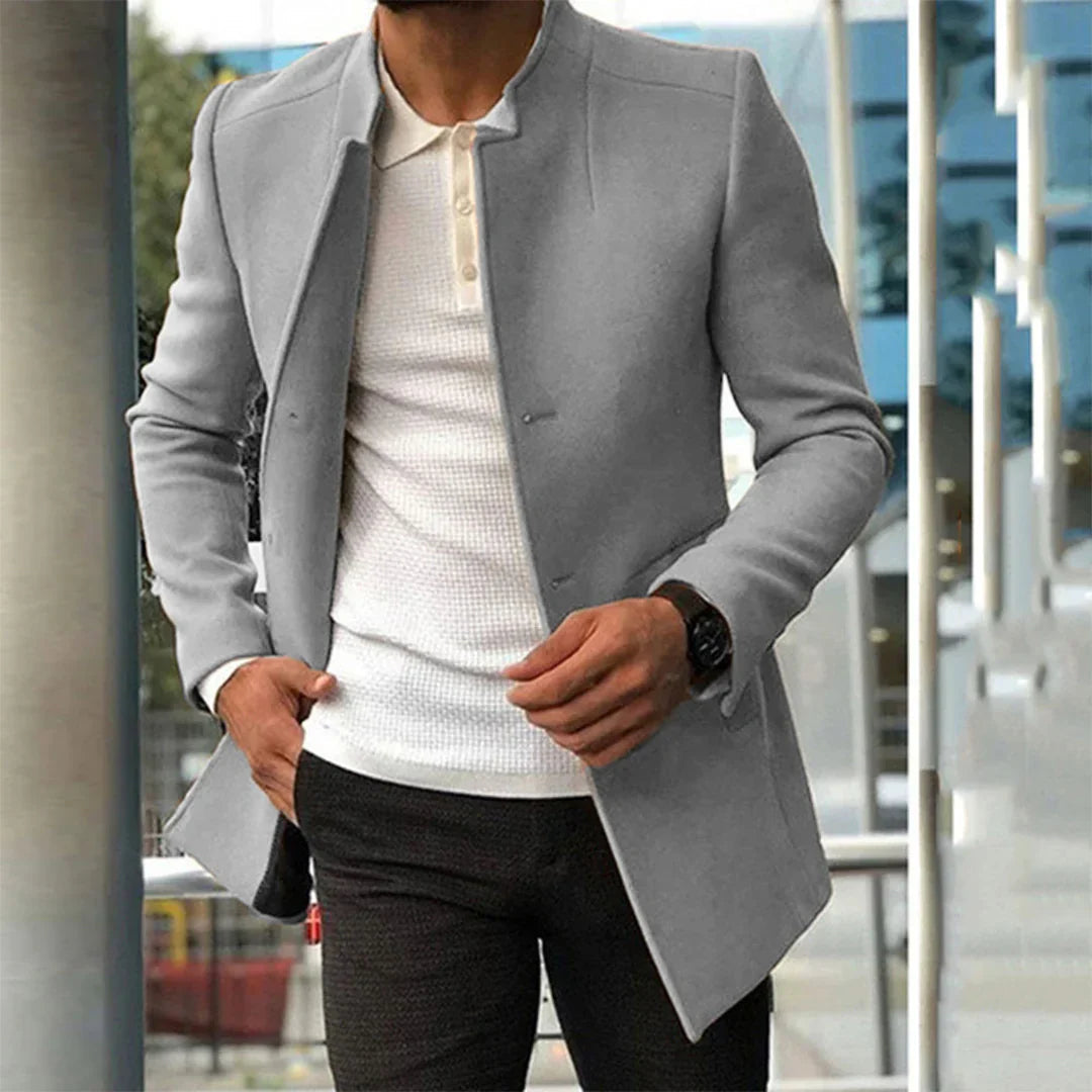 Manteau Hivernal Élégant à Manches Longues