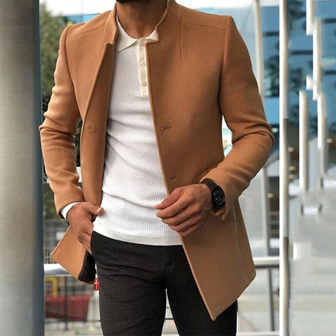 Manteau Homme Beige Élégant à Capuche - PanierRoyale