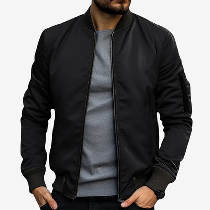 Veste Homme Chic à Manches Longues Col Montant