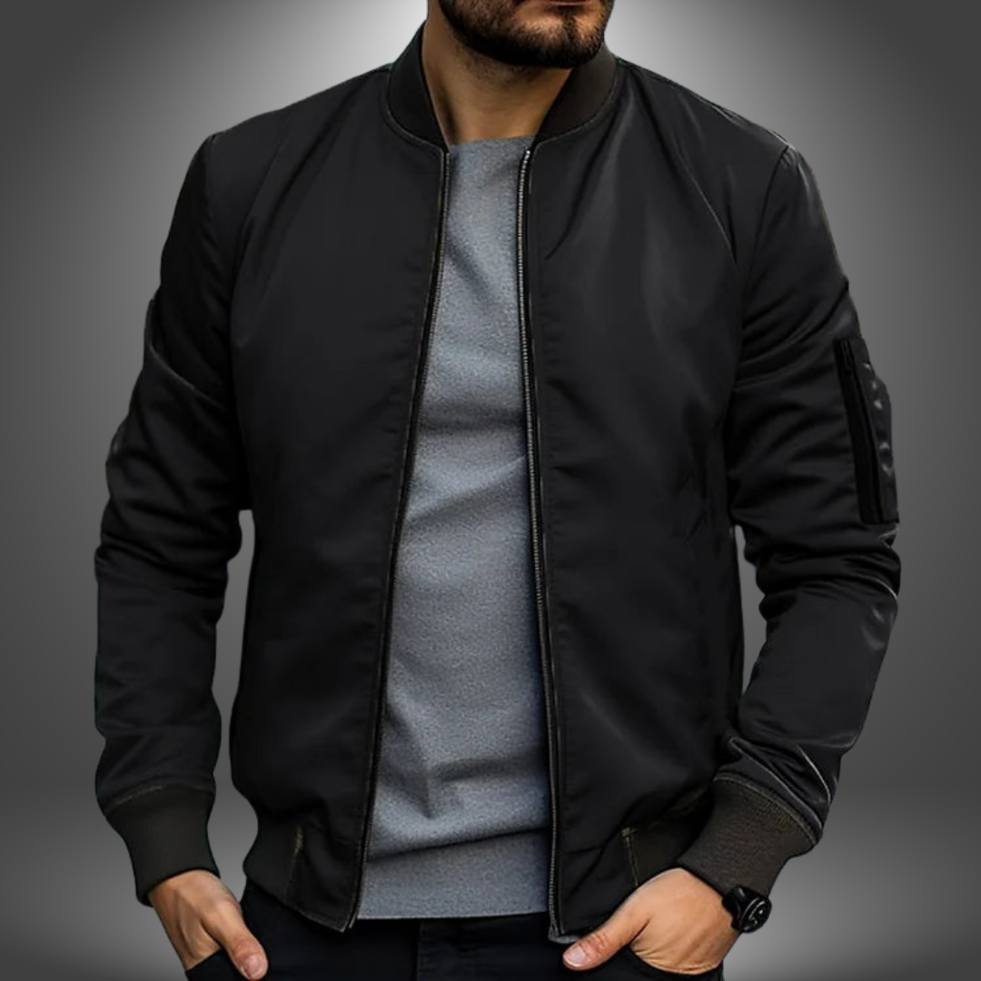 Veste Zippée Homme Imperméable avec Manches Réglables