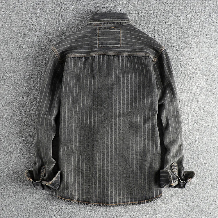 Chemise Homme Décontractée Noir Anthracite