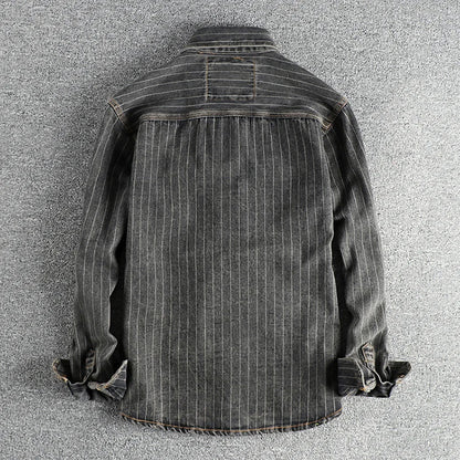 Chemise Homme Décontractée Noir Anthracite