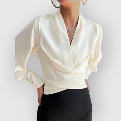 Blouse Femme Élégante Manches Longues pour Soirée