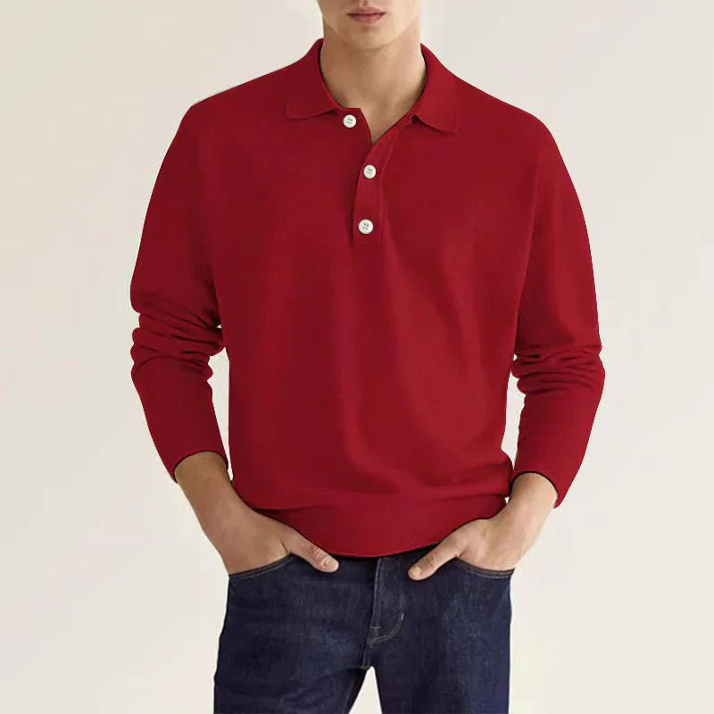 Polo Manche Longue Classique pour Homme