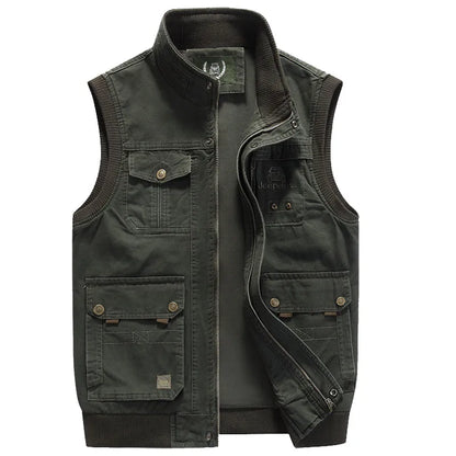Gilet en Cuir Homme Élégant Courte Manche - PanierRoyale