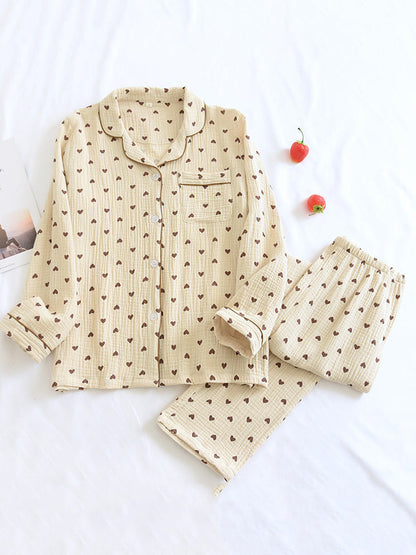 Pyjama Femme Ensemble Confortable avec Nounours