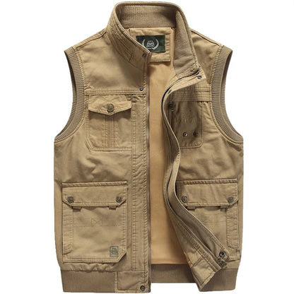 Gilet en Cuir Homme Élégant Courte Manche