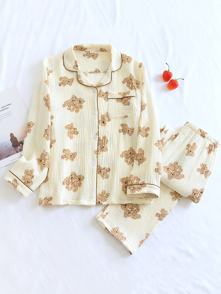 Pyjama Femme Ensemble Confortable avec Nounours - BerlinGlamour