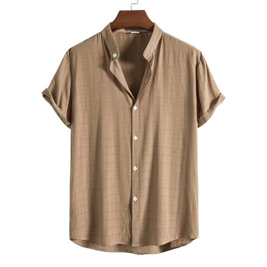 Chemise Homme Coton Élégant Blanc - BerlinGlamour