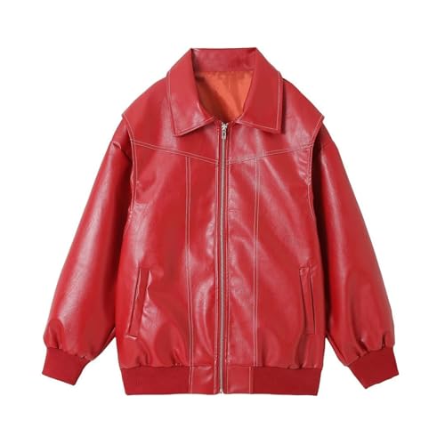 Veste Femme Similicuir Oversize Coupe Biker Moderne