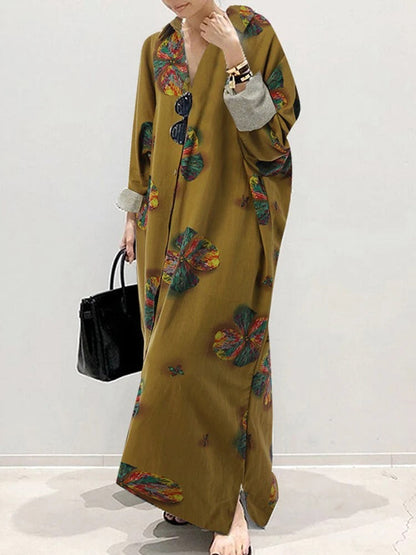 Robe Été Rayée Manches Courtes pour Femme