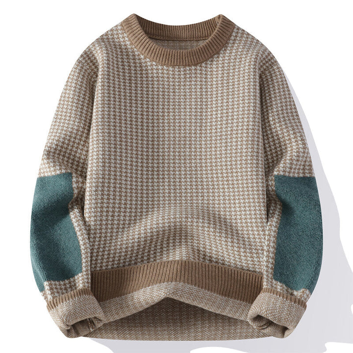 Pull en Maille Pied-de-Poule Doux