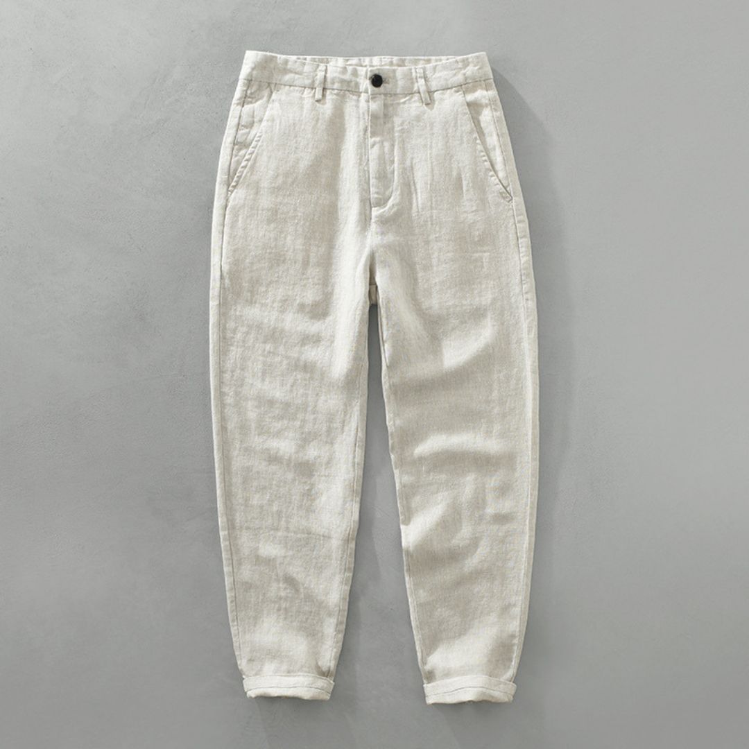 Pantalon Lin Coton Homme Léger Été - BerlinGlamour