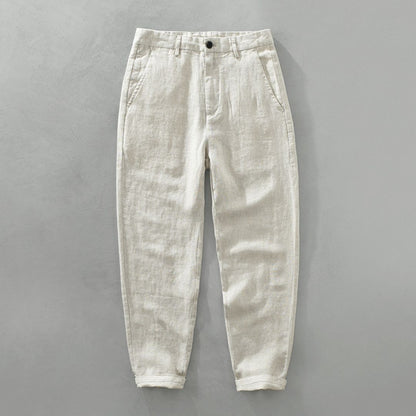 Pantalon Lin Coton Homme Léger Été - BerlinGlamour