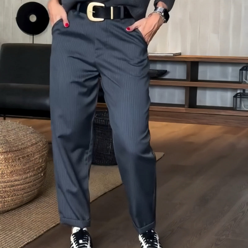 Pantalon Féminin Taille Haute Élégant pour Bureau - BerlinGlamour