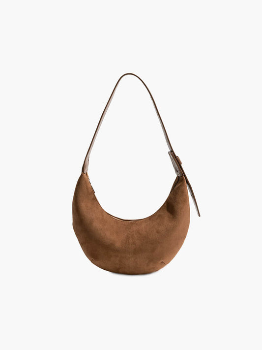 Sac à Main Cuir Souple en Forme de Croissant - BerlinGlamour