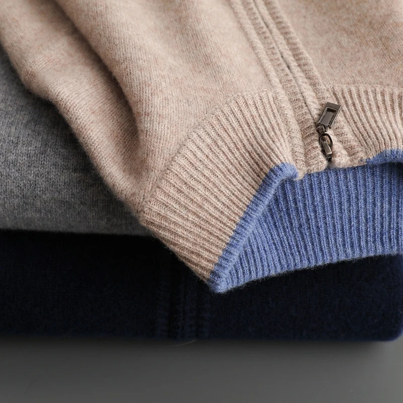 Blouson Homme Cashmere Élégant et Chaud