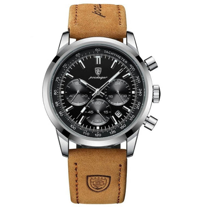 Montre Homme Chronographe Classique Cuir