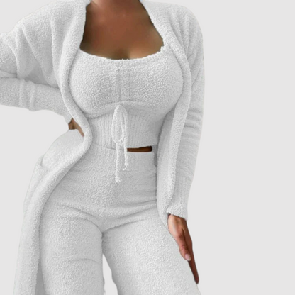Ensemble Trois Pièces Féminin et Élégant pour Tous les Jours