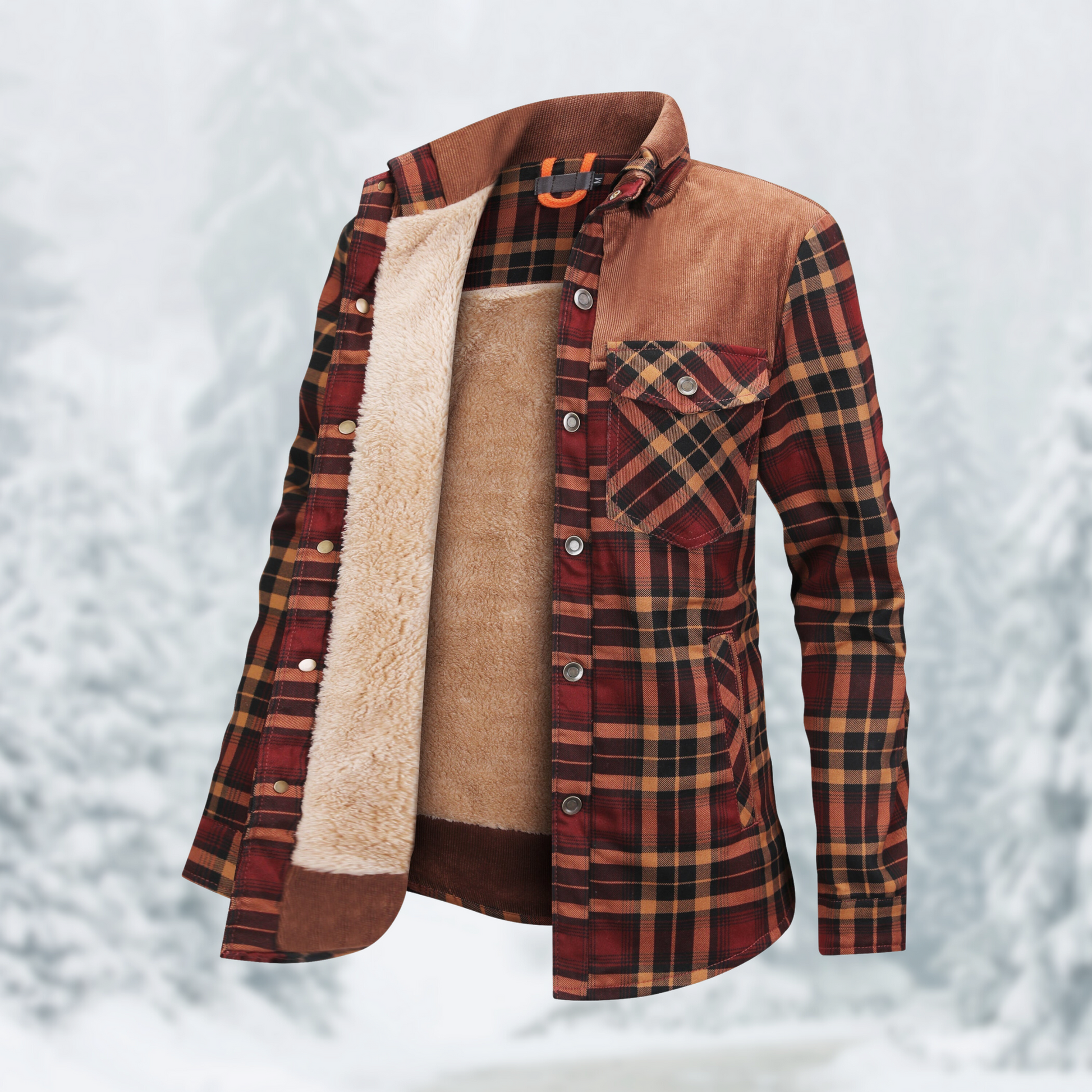 Veste Flanelle Chaud et Confortable pour Homme - PanierRoyale