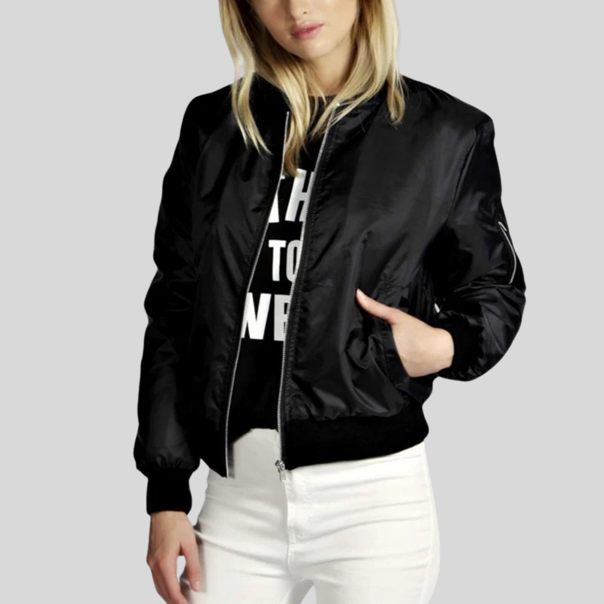 Veste Bomber Femme Légère et Confortable - PanierRoyale