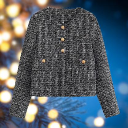 Veste femme décontractée col rond casual
