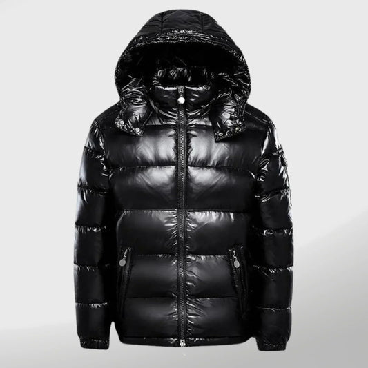 Parka Homme Noir Matelassé Hiver Chaud et Léger - PanierRoyale