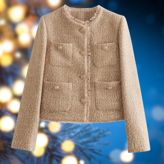 Veste femme décontractée col rond casual