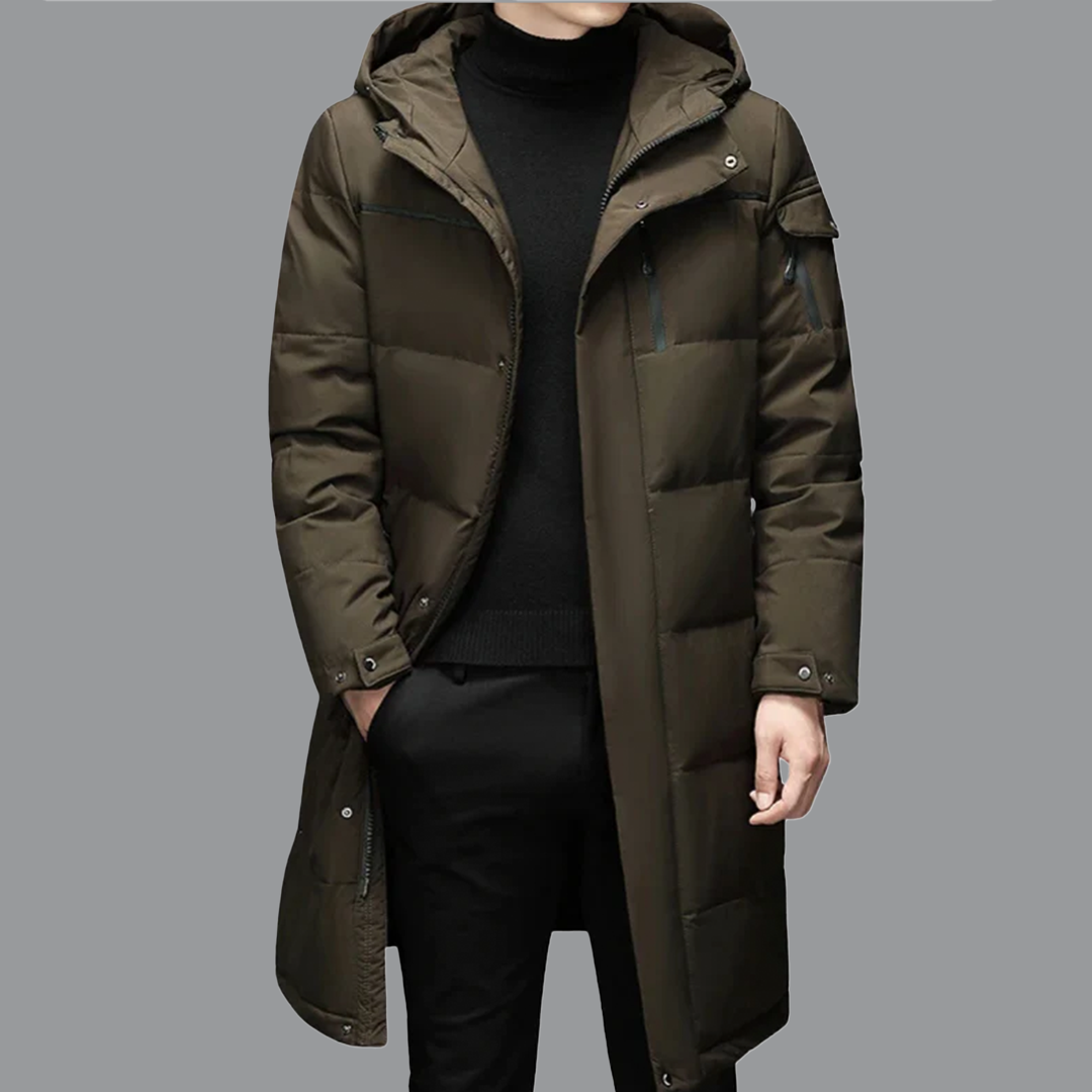 Manteau Homme Fourrure Douillet et Étanche pour Hiver