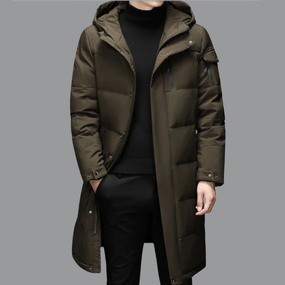 Manteau Homme Fourrure Douillet et Étanche pour Hiver