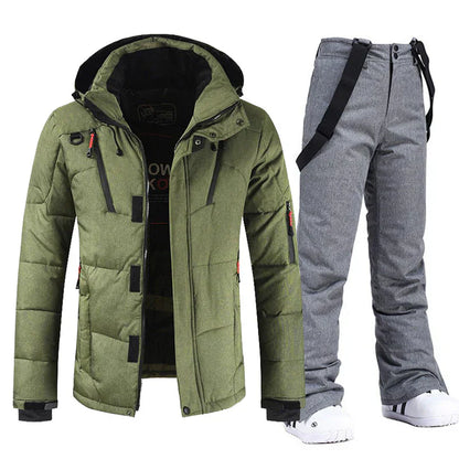 Vêtement Ski Homme Imperméable et Venté avec Veste et Pantalon