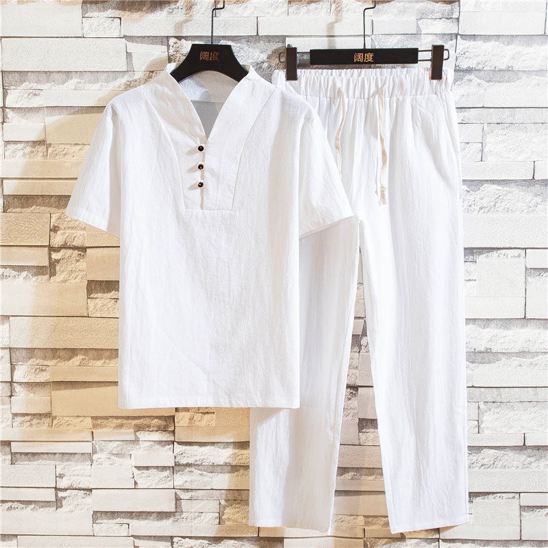 Tenue Été Homme Légère - Short et T-Shirt Coton pour Homme - PanierRoyale