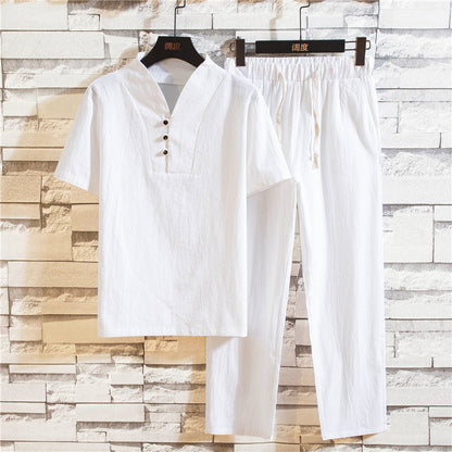 Tenue Été Homme Légère - Short et T-Shirt Coton pour Homme - PanierRoyale