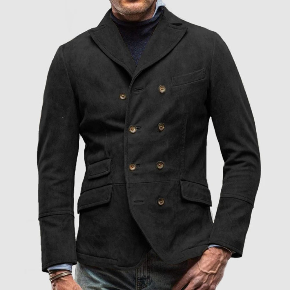 Blazer Homme Slim Fit Élégant Noir - BerlinGlamour