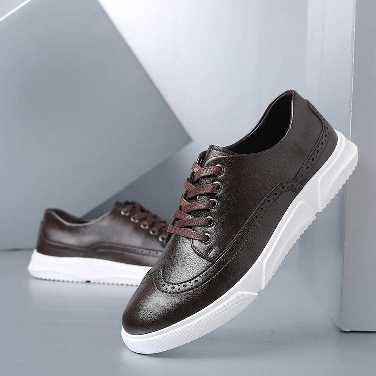 Baskets Cuir Homme Élégantes pour Tenue Décontractée Chic
