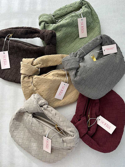 Sac à Main Mini en Cuir Souple Tressé