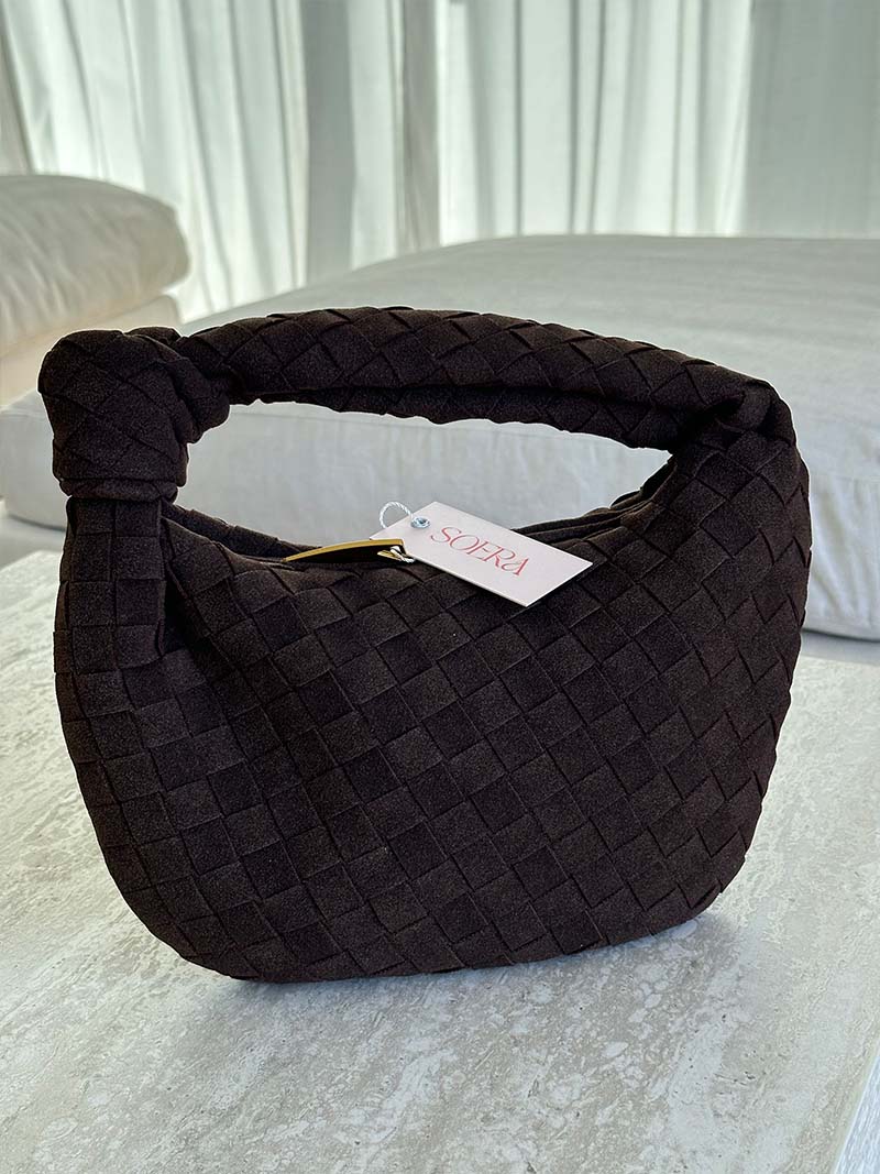 Sac à Main Mini en Cuir Souple Tressé