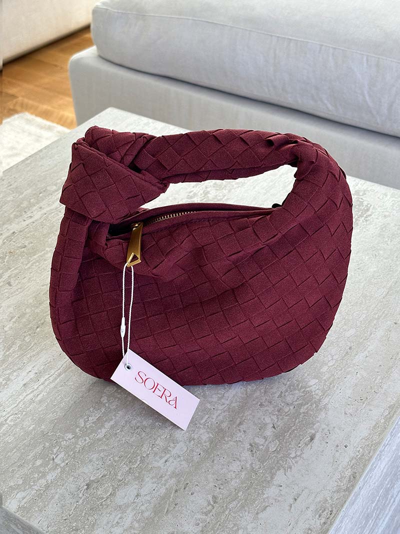 Sac à Main Mini en Cuir Souple Tressé