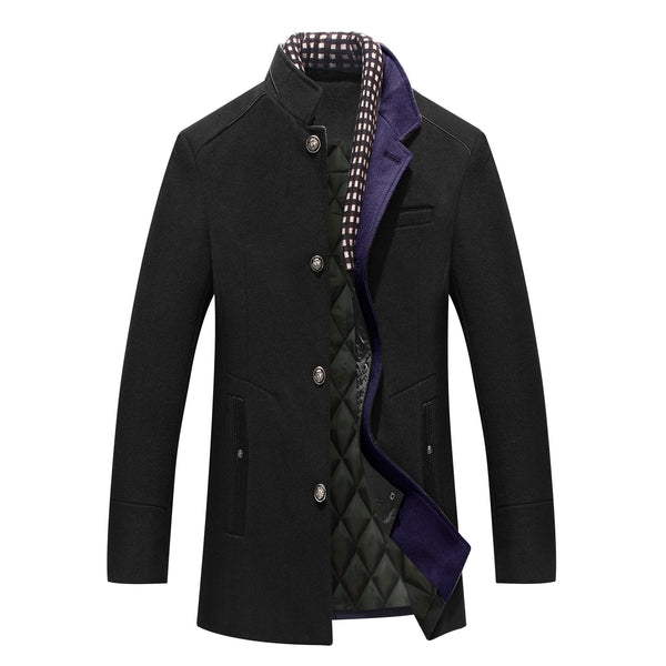 Veste Hiver Homme à Manches Longues et Col Montant