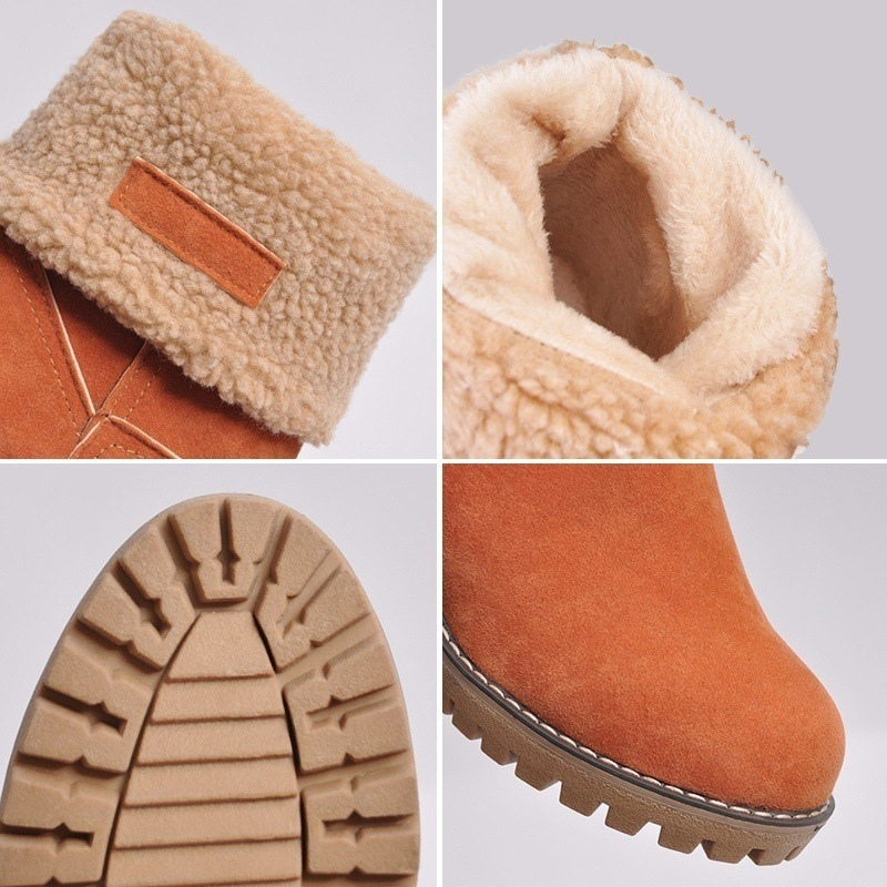 Bottes Femmes Hiver Fourrées et Chauffantes