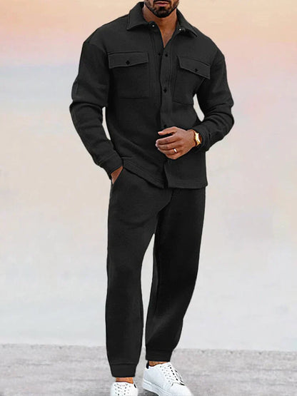 Costume Homme Slim Fit - Blazer et Pantalon Noir pour Mariage ou Travail