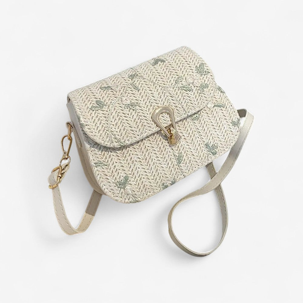Sac Épaule Floral avec Fermeture Éclair Sécurisée - PanierRoyale