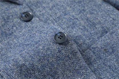 Blazer Homme Élégant Gris Tailleur