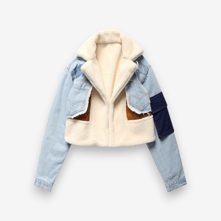 Veste Jean Dénim Manches Longues Casual - PanierRoyale