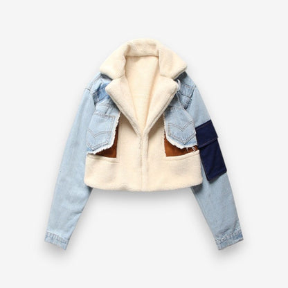Veste Jean Dénim Manches Longues Casual - PanierRoyale