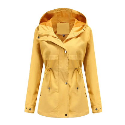 Manteau Imperméable Femme Léger avec Capuche