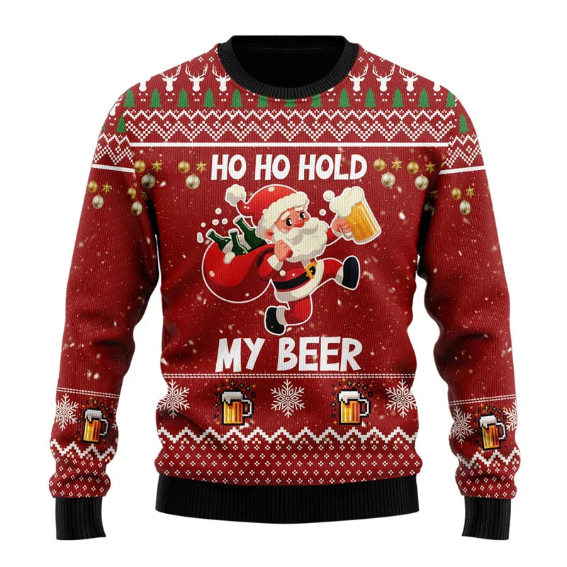 Pull de Noël Homme Drôle et Amusant pour Fête